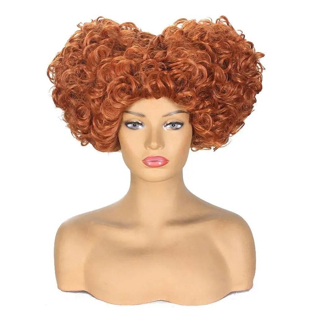 Hocus Pocus Cosplay Winifred Movie Wig Red Queen Costume Wigs for Adult - Azufun