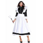 Housekeeper French maid costume German maid costume black and white long skirt unisex - Azufun