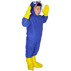 Huggy-Wuggy Cosplay Costume Poppy-Playtime Jumpsuit Onesie Halloween Outfit for Kids Boys Girls - Azufun