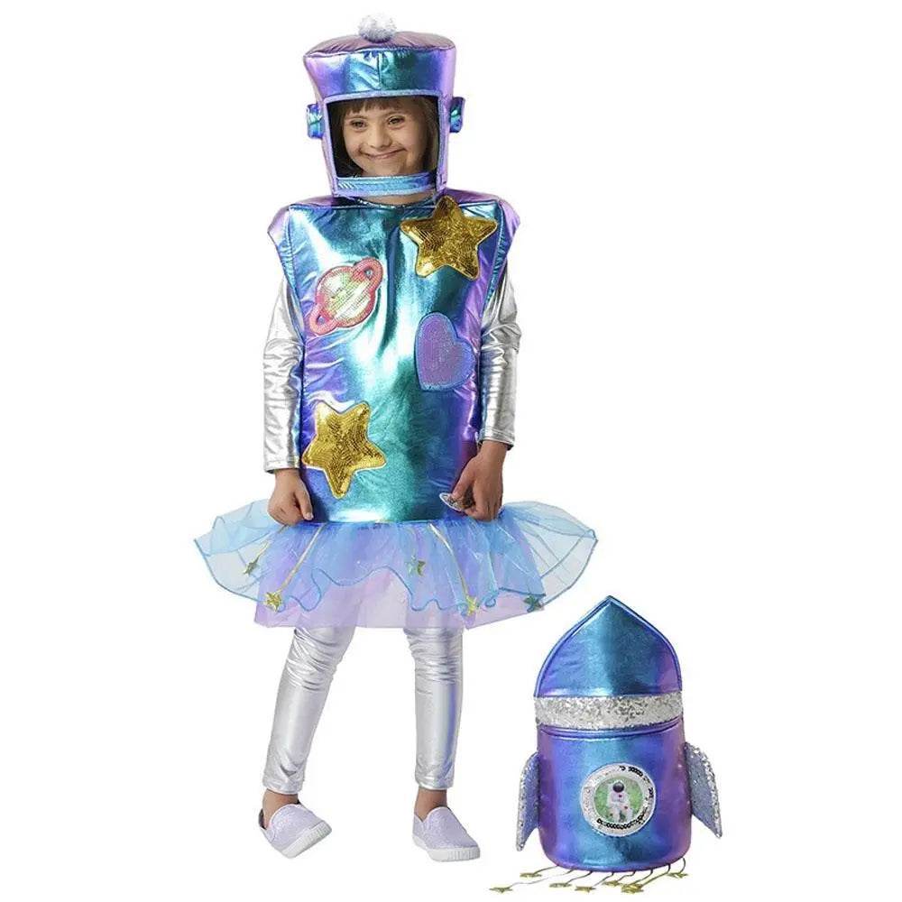 Kids Alien Spaceship Costume for Halloween School Parties and Performances - Azufun
