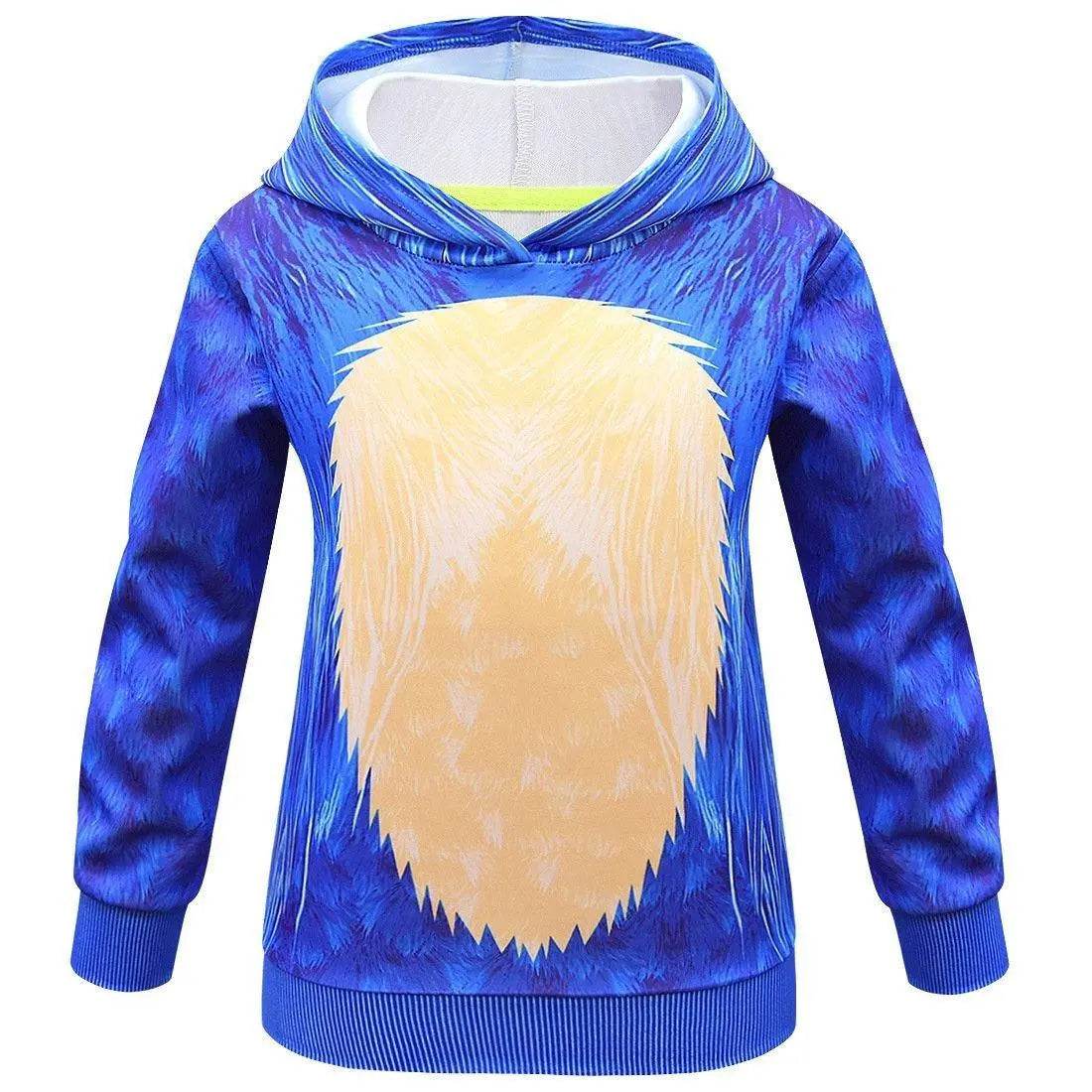 Kids Anime Sonic The Hedgehog Costume Game Halloween Boy Girls Hoodies Pants Sets Outfits - Azufun