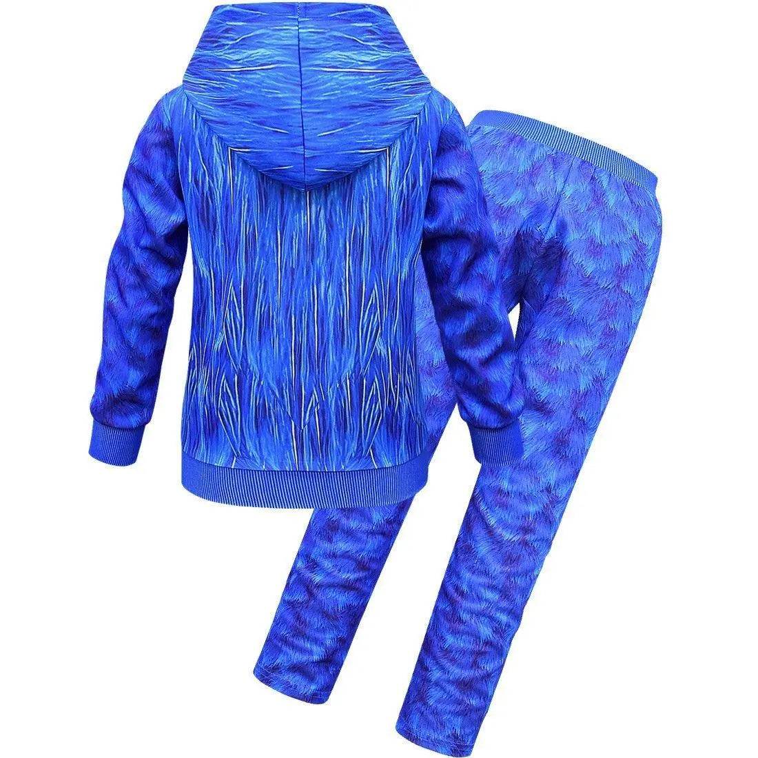 Kids Anime Sonic The Hedgehog Costume Game Halloween Boy Girls Hoodies Pants Sets Outfits - Azufun