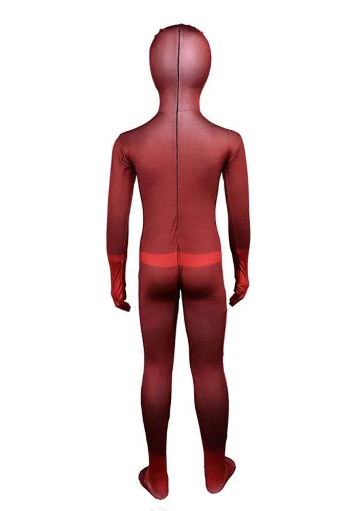 Kids Daredevil Zentai Costume Superhero Cosplay Party Spandex Bodysuit - Azufun