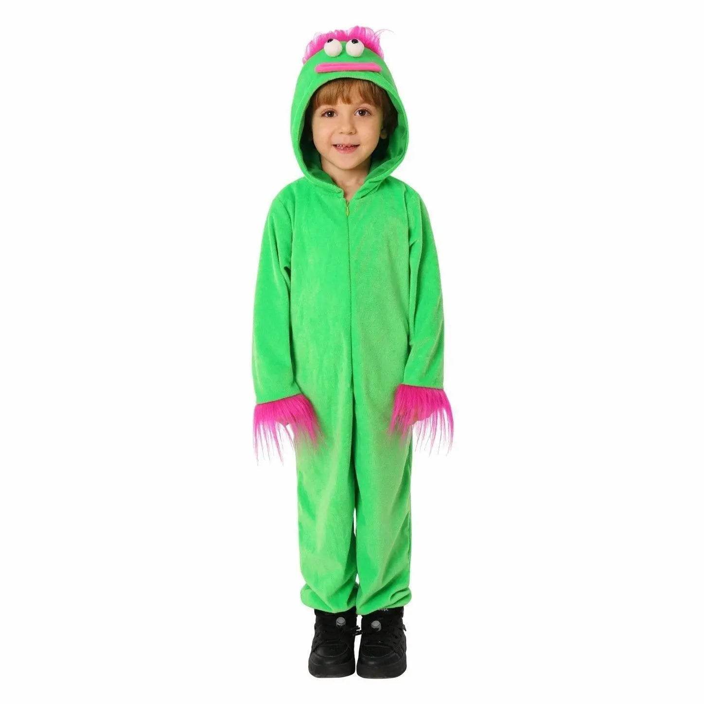 Kids Green Ugly Doll Jumpsuit Party Cosplay Costumes Halloween - Azufun