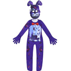 Kids Halloween Teddy Bear Cosplay Costume Jumpsuit Zentai Suits - Azufun