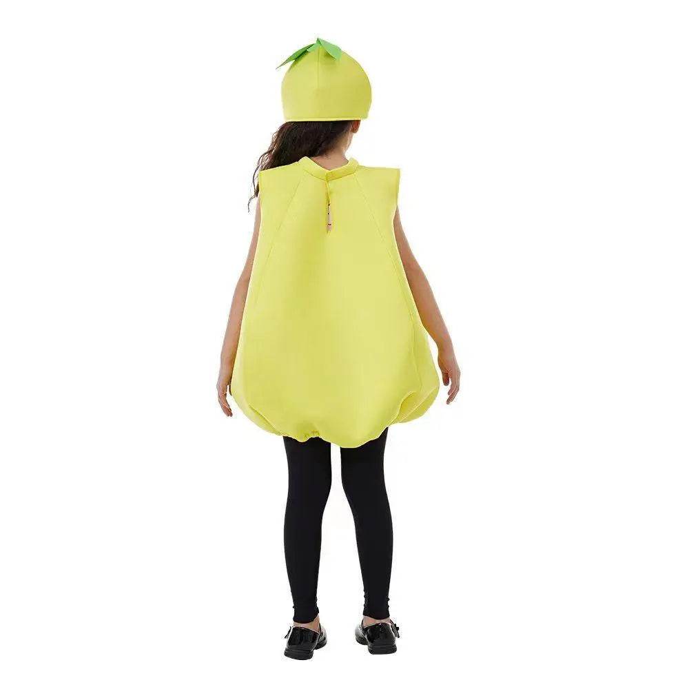 Kids Lemon Baby Fruit Jumpsuit Halloween Cosplay School Party Costumes - Azufun