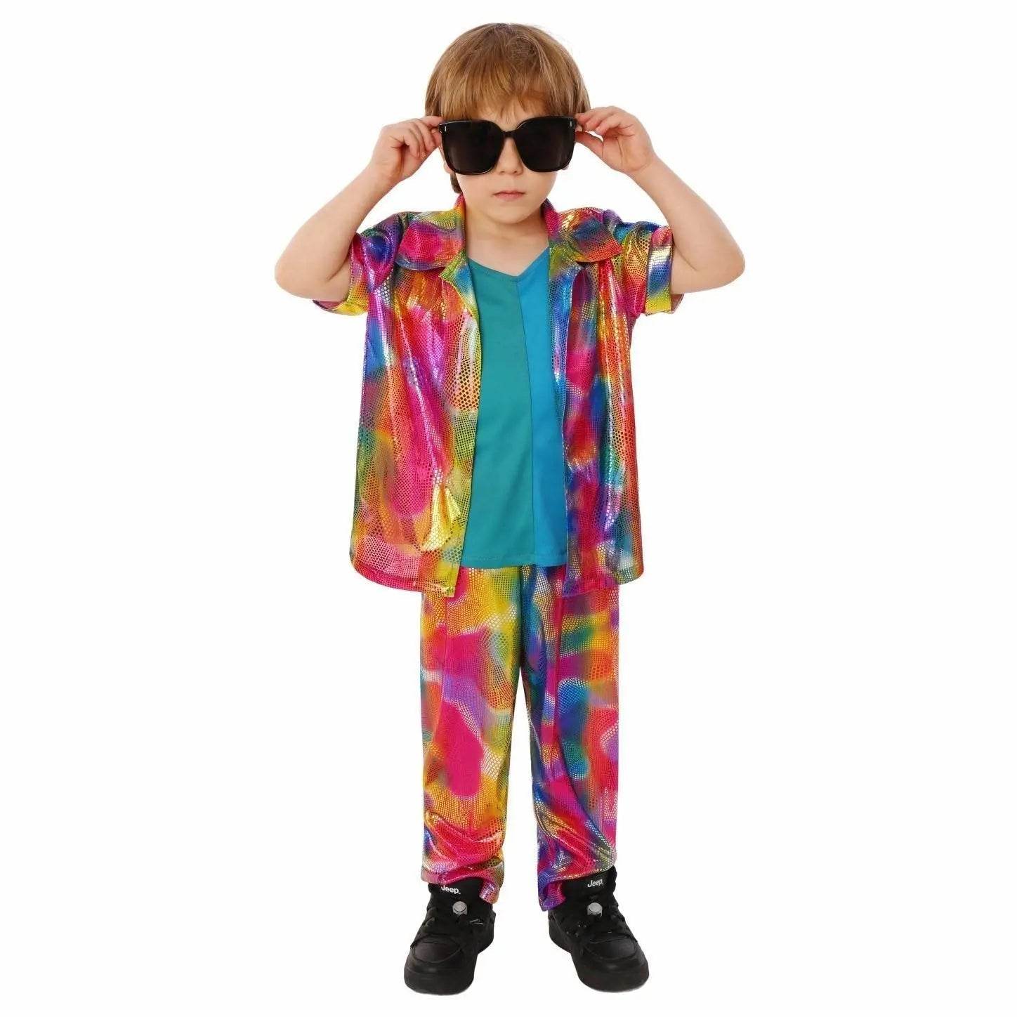 Kids Punk Style Halloween Costume Campus Role Play and Stage Performance Outfit - Azufun