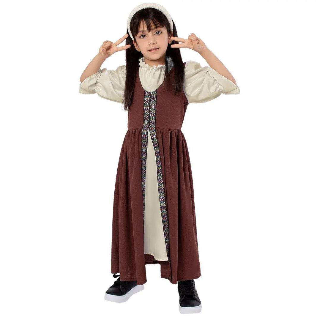 Medieval Palace Dress Vintage Kids Party Halloween Cosplay Costumes - Azufun
