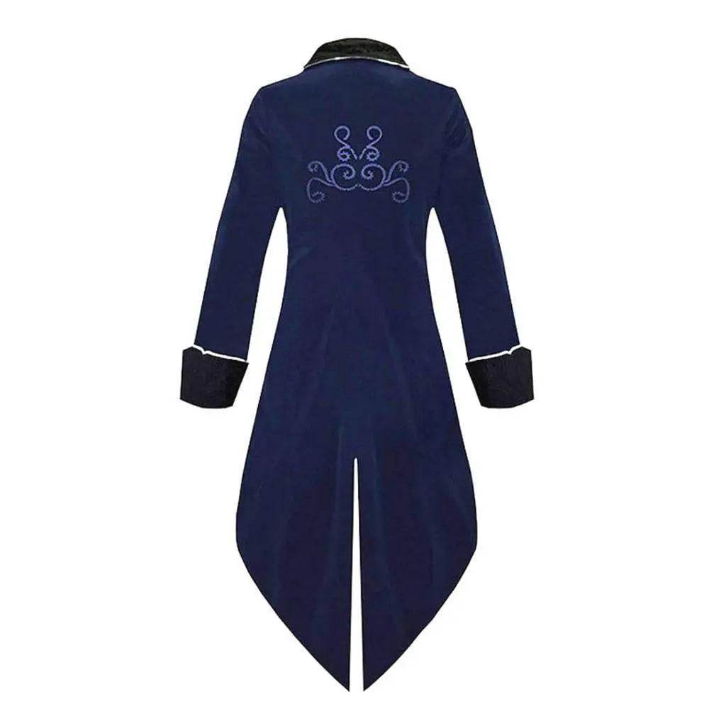 Medieval Steampunk Tailcoat Halloween Costumes Vampire Gothic Jackets Vintage Coat For Men - Azufun