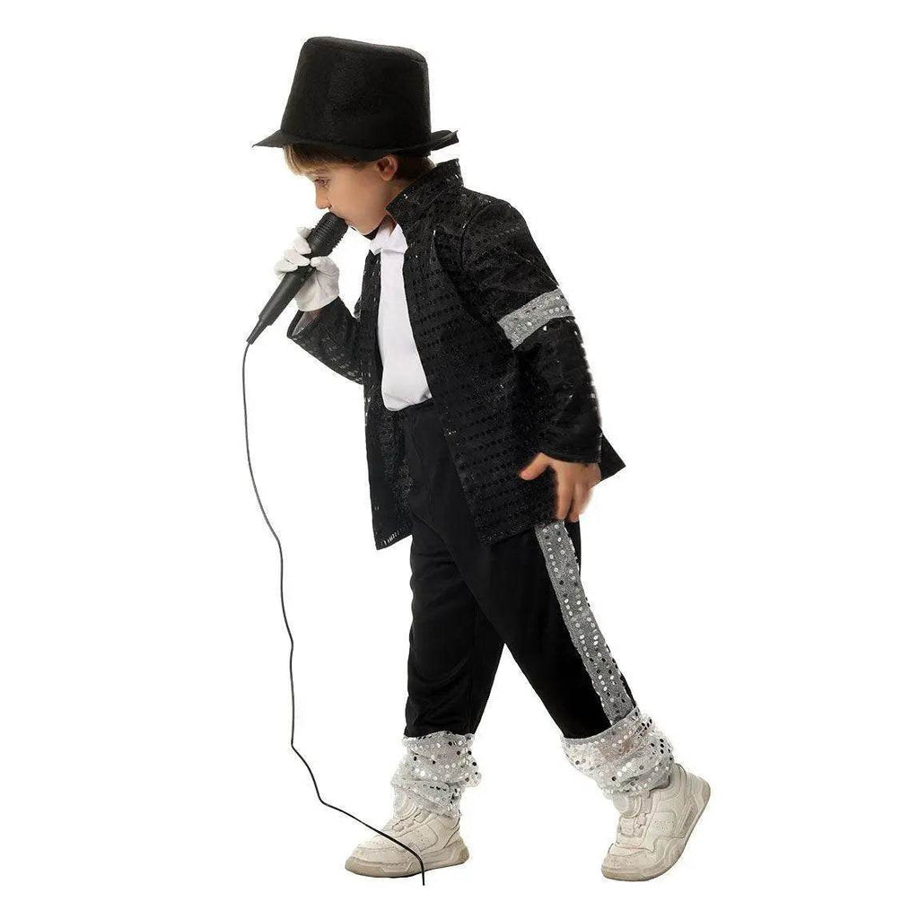 Michael Jackson Kids Performance Costume Tap Dance MJ Imitation Outfit - Azufun