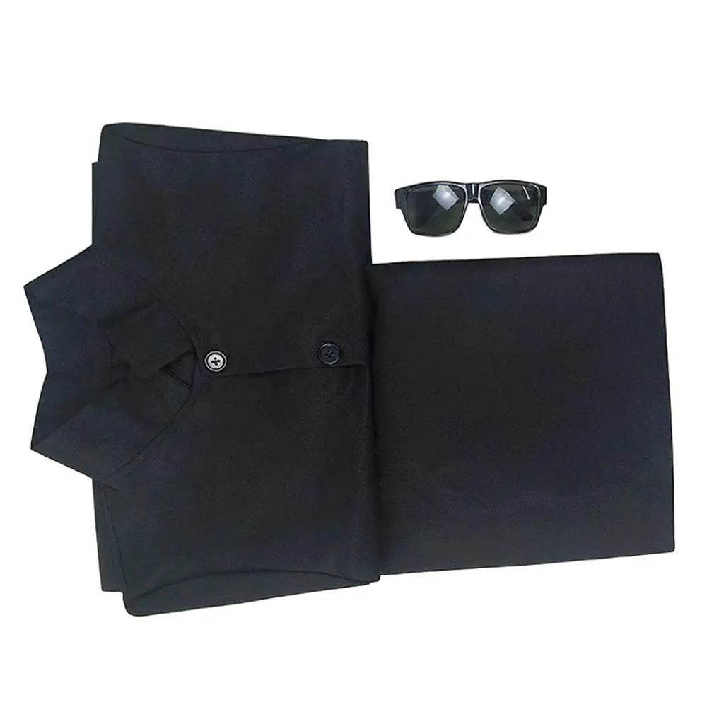 Movie The Matrix Cosplay Neo Costume Black Suit Cloak Pants Outfit Halloween Costumes for Men - Azufun