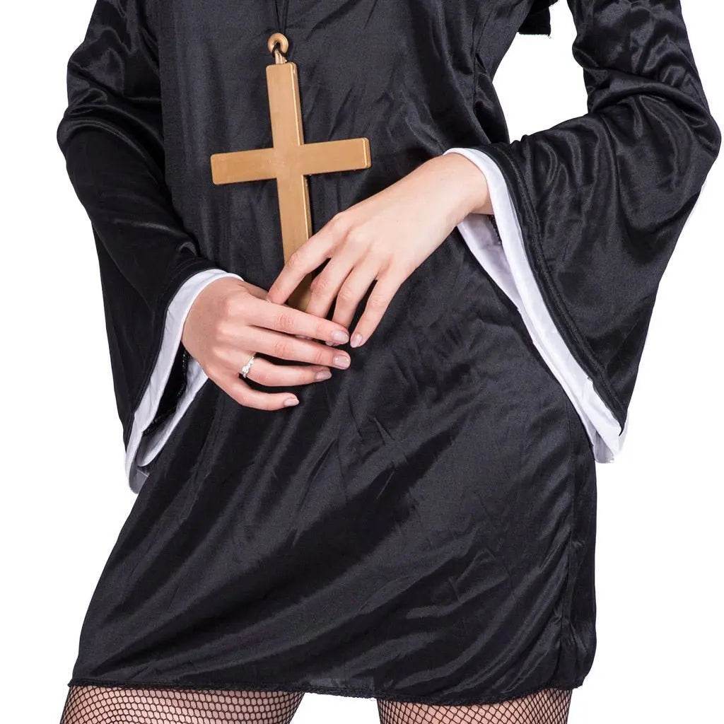 Nun Costume Halloween Outfits Performance Cosplay Party Carnival - Azufun