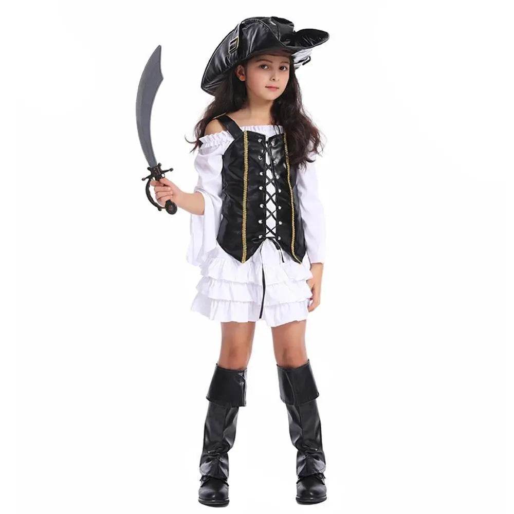 Pirate Outfit Cosplay Costume Fancy Dress Halloween For Kids - Azufun