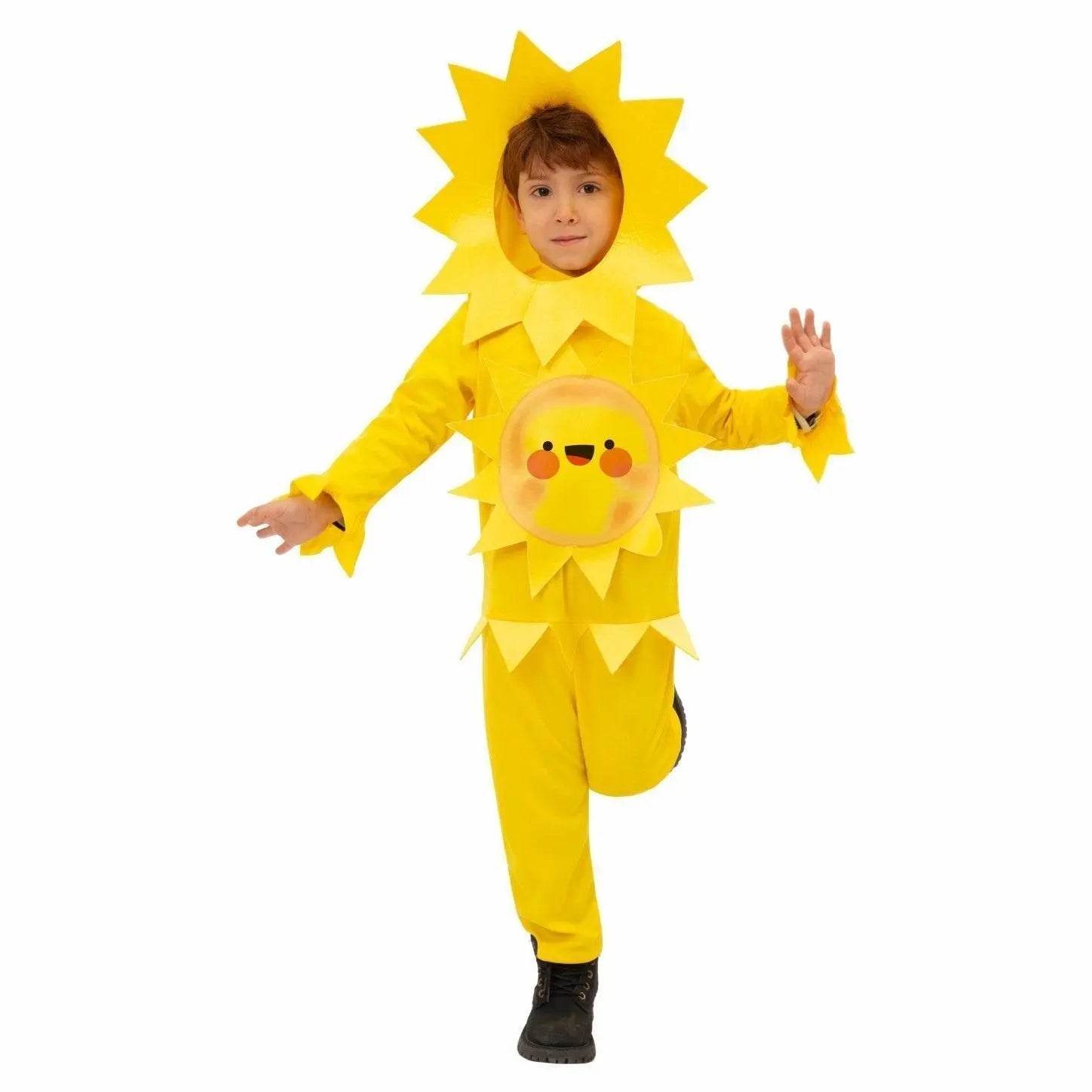 Plant Sunflower Children's Day Kids Stage Party Cosplay Costumes - Azufun