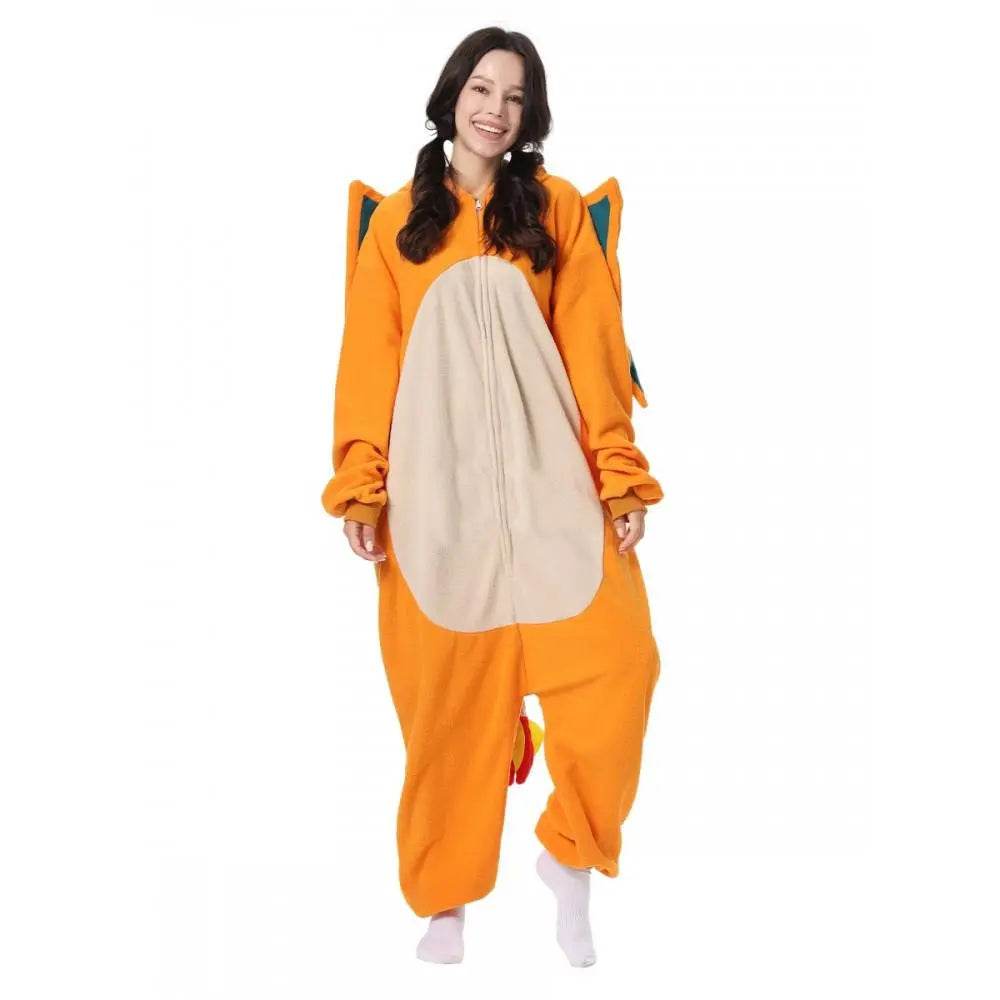 Pokemon Charizard Kigurumi Onesie Pajamas Costume for adults - Azufun