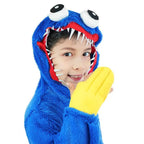 Poppy Playtime Huggy Wuggys Plush Costume Kids Halloween Cartoon Cosplay Jumpsuit - Azufun