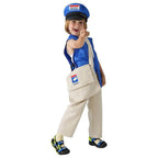 Postman Courier Uniform Kids Party Suit Cosplay Costumes Halloween - Azufun