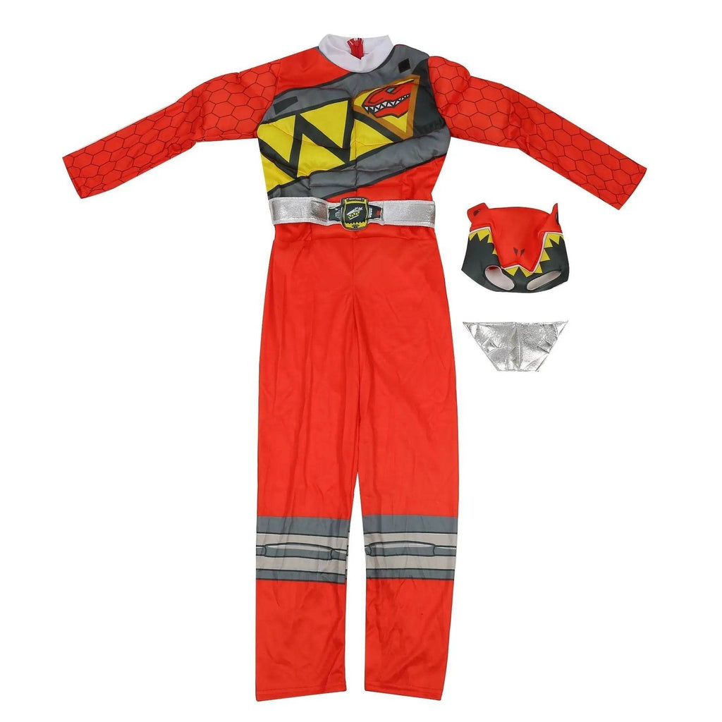 Power Rangers Costume For Boys Red Dino Charge Halloween Outfits - Azufun