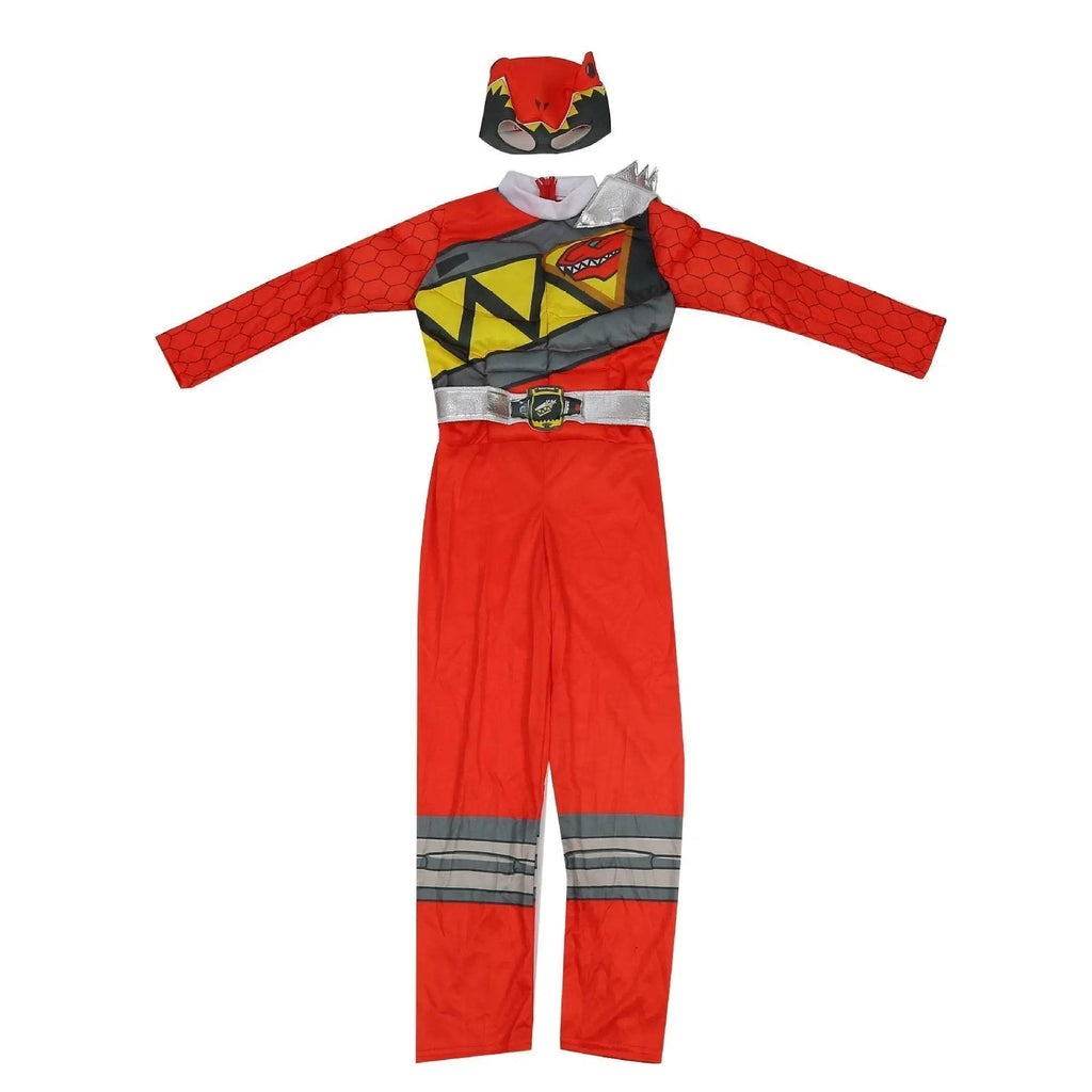 Power Rangers Costume For Boys Red Dino Charge Halloween Outfits - Azufun