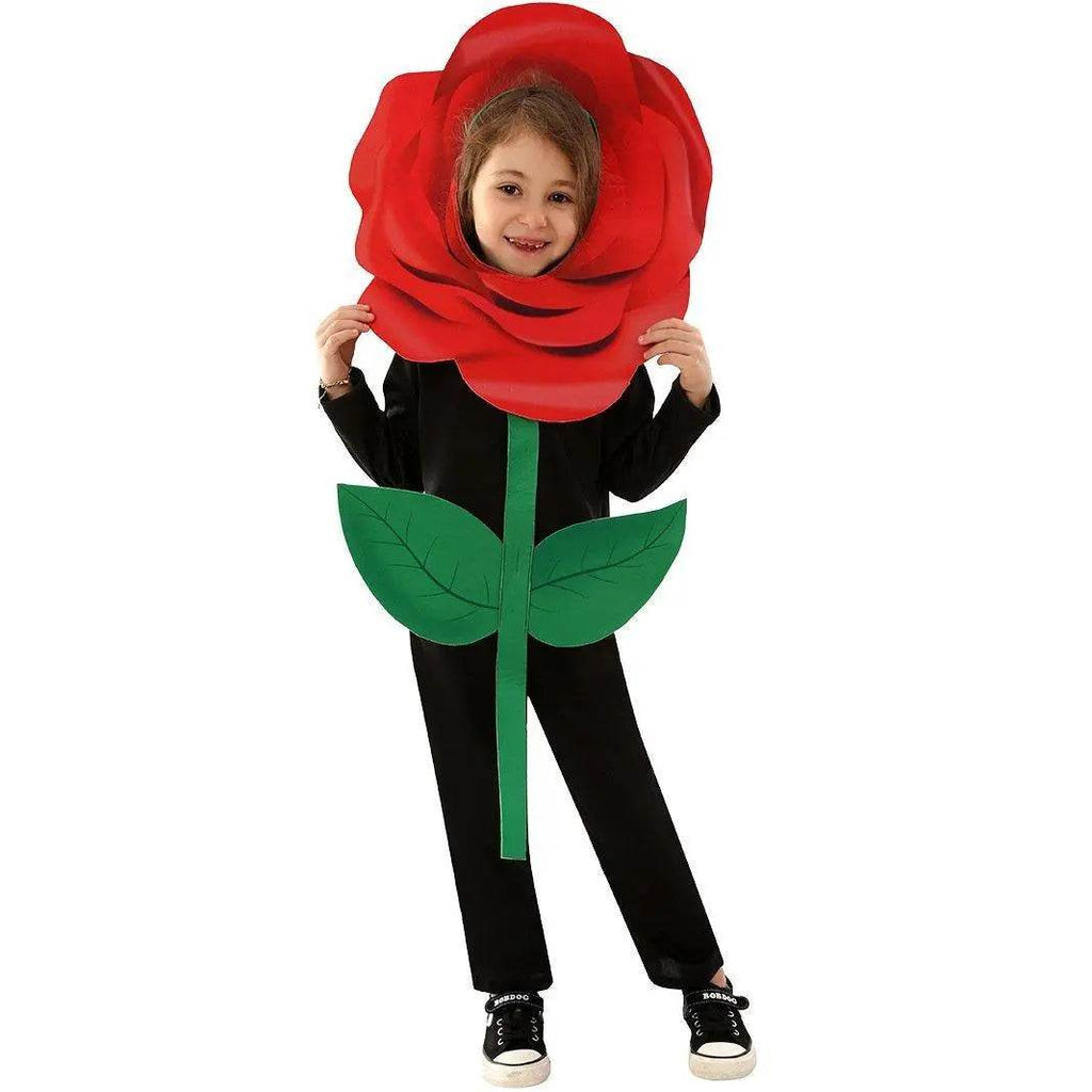 Rose Flower Children's Day Kids Jumpsuit Stage Party Cosplay Costumes - Azufun