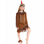 Savage Indian Chief Cosplay Halloween Masquerade Costumes for Kids - Azufun