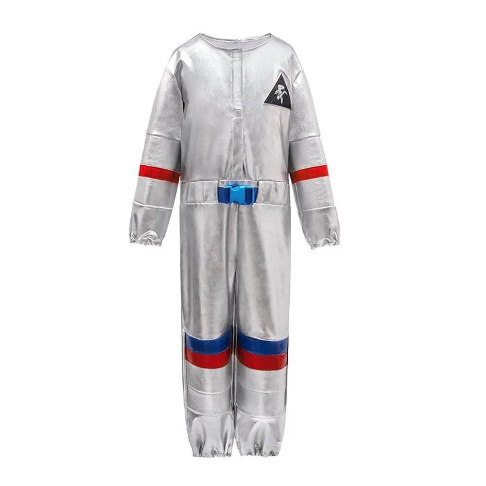 Silver Space Suit Costume Astronaut Pilot Cosplay and Performance Outfit - Azufun