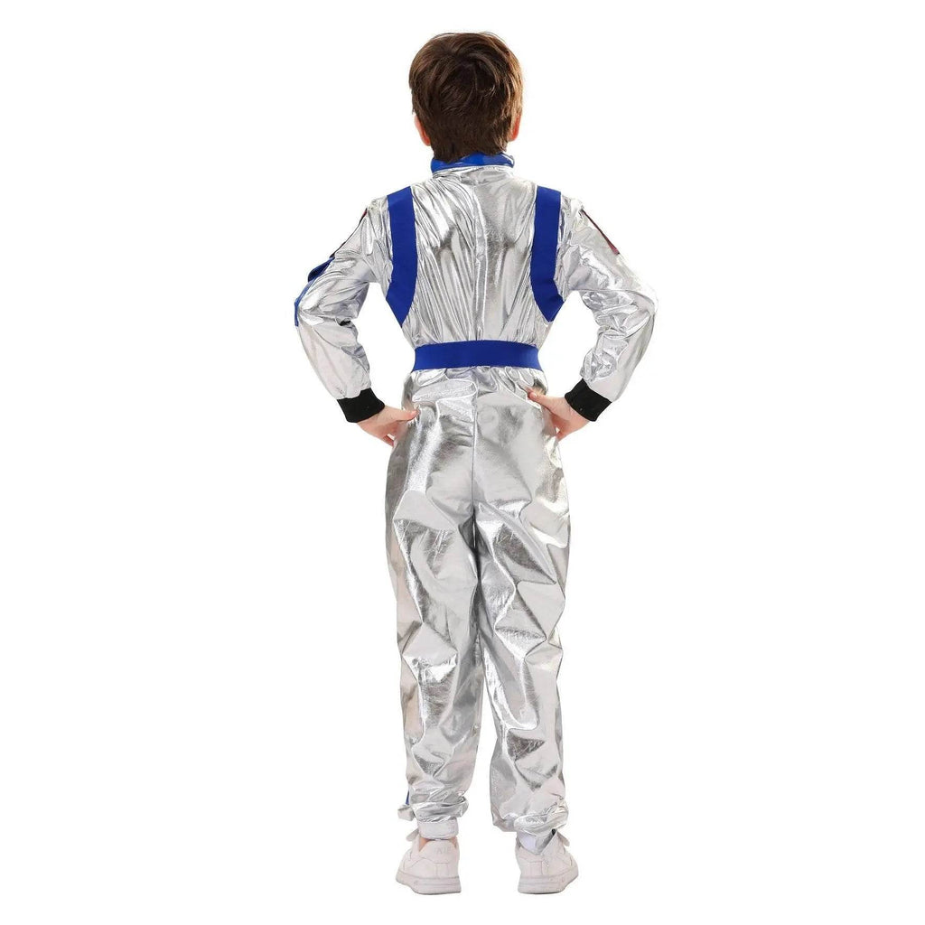 Space Suit Astronaut Couples Costume Carnival Halloween For Kids Girls Boys - Azufun