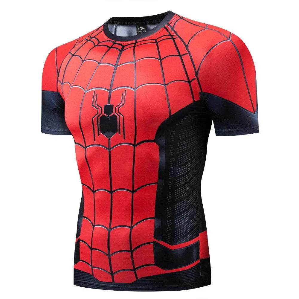 Spider-Man Far From Home Halloween Cosplay Costume Tight T-shirt - Azufun