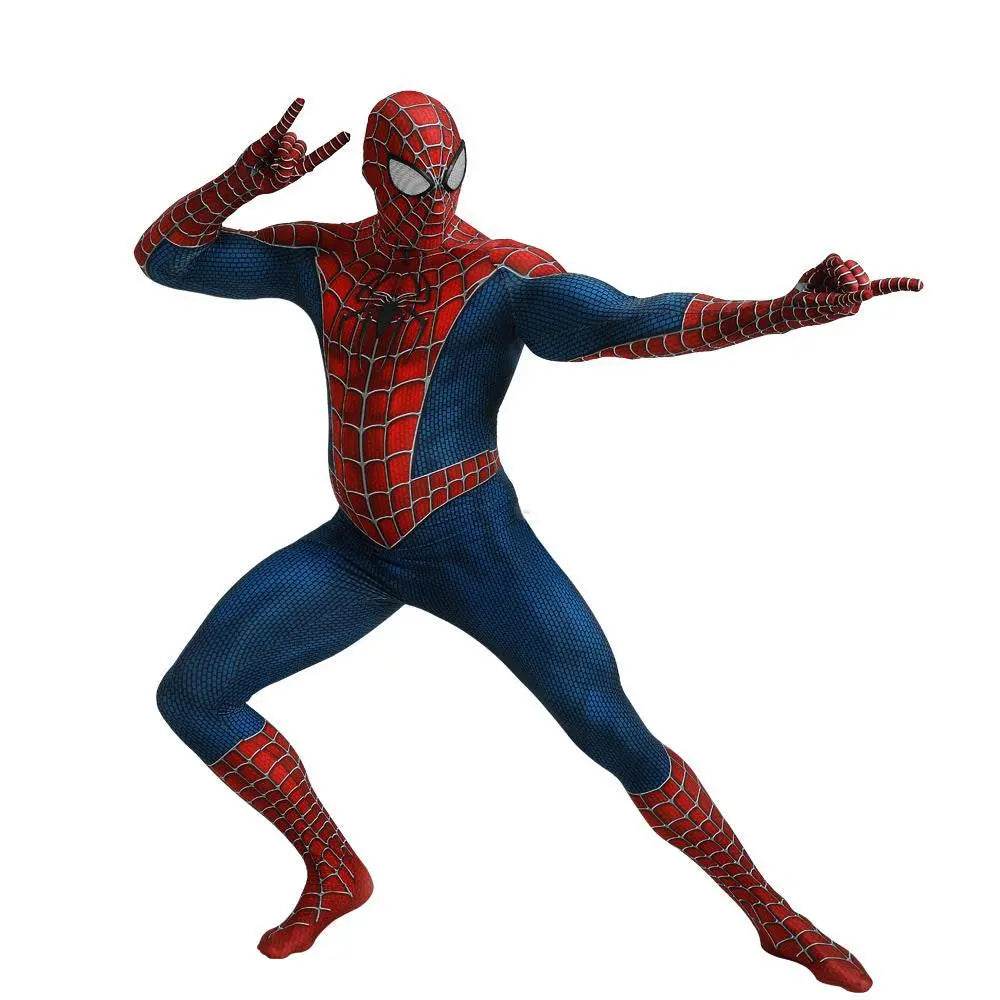 Spider-Man Tony Halloween Cosplay Costume Zentai Jumpsuit - Azufun