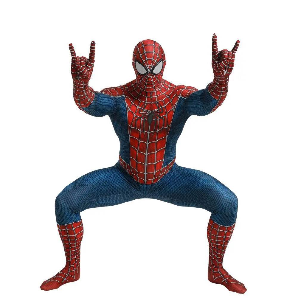 Spider-Man Tony Halloween Cosplay Costume Zentai Jumpsuit - Azufun