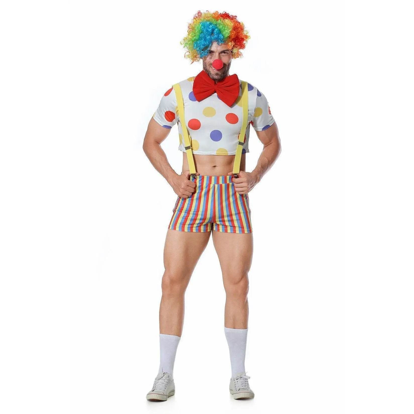 Stag Do Party Fancy Dress Costume Clown For Men - Azufun