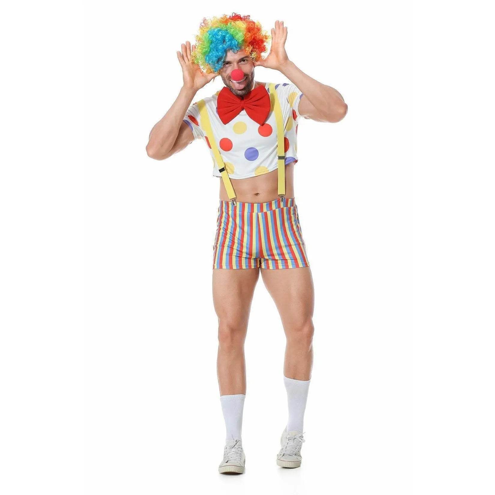 Stag Do Party Fancy Dress Costume Clown For Men - Azufun