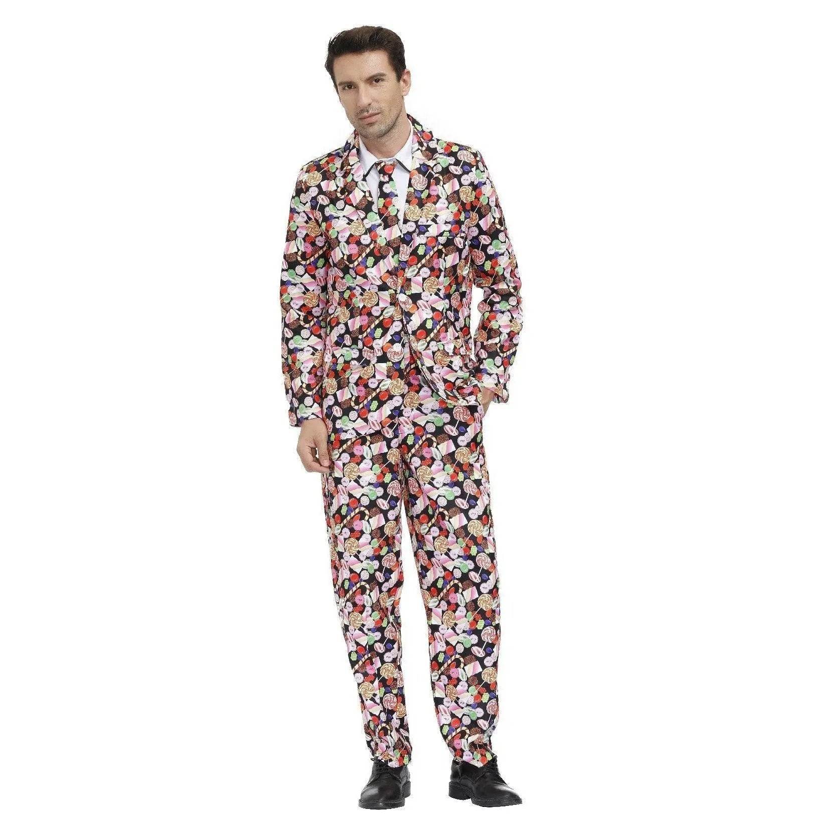 Stag Do Party Fancy Dress Host Printed Suit For Men - Azufun
