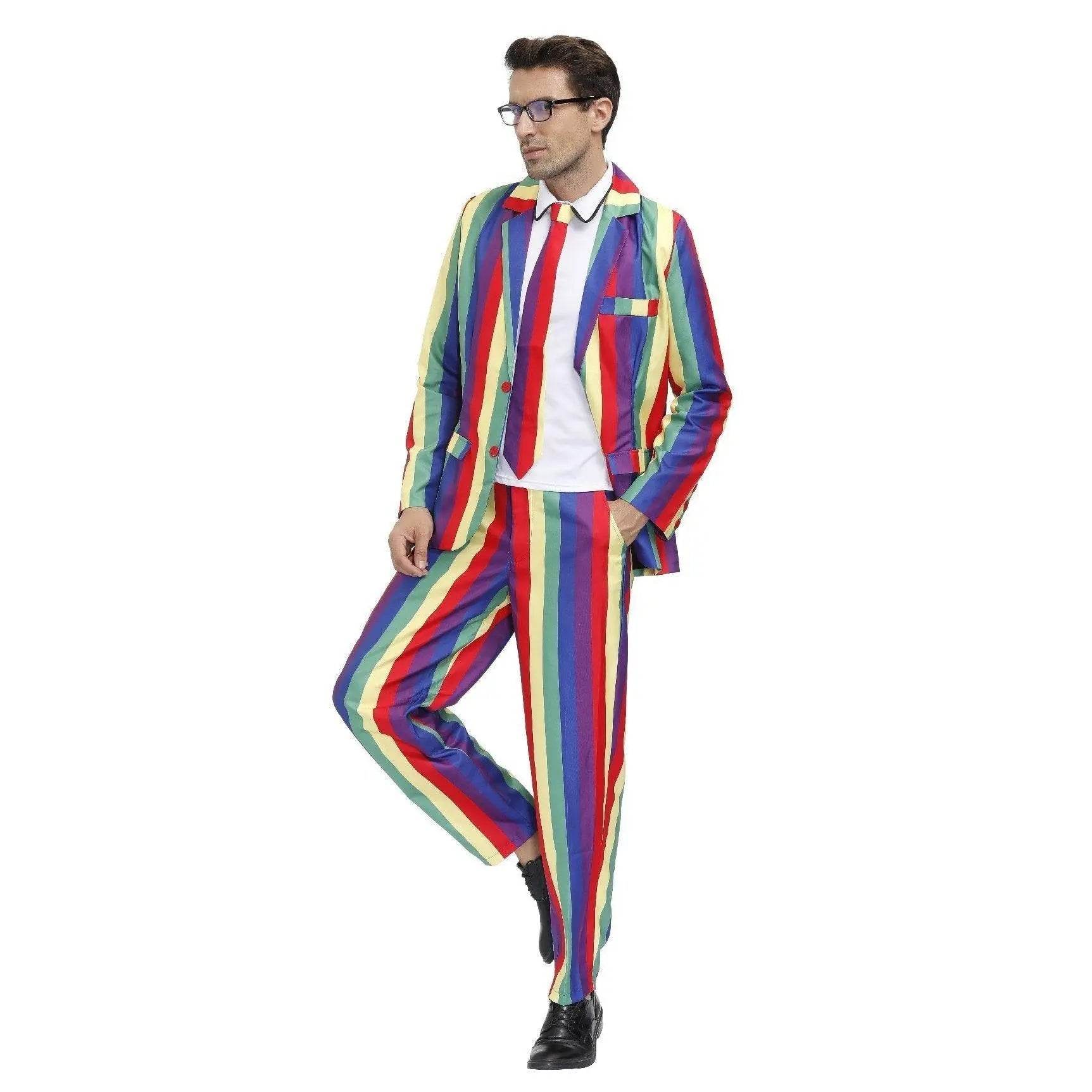 Stag Do Party Fancy Dress Host Printed Suit For Men - Azufun