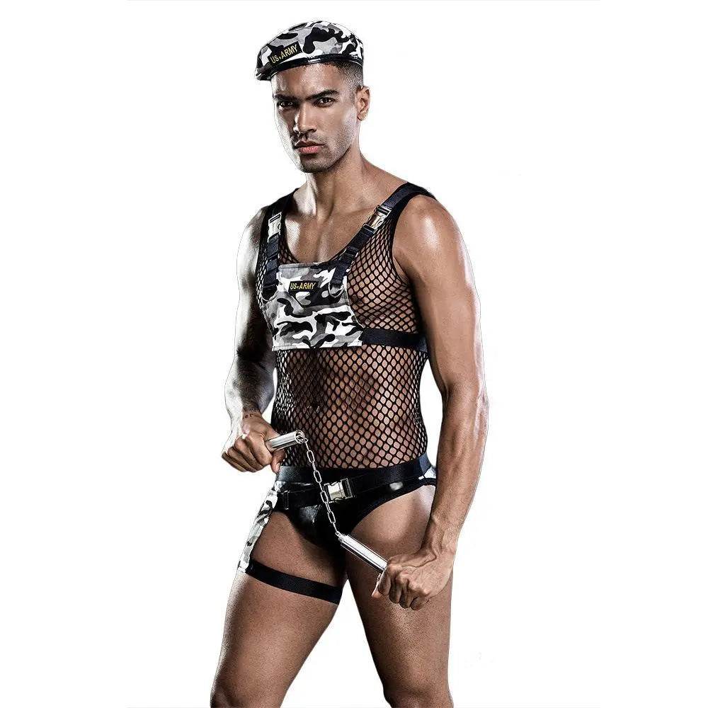 Stag do Camouflage Party Costume Nightclub Uniform - Azufun