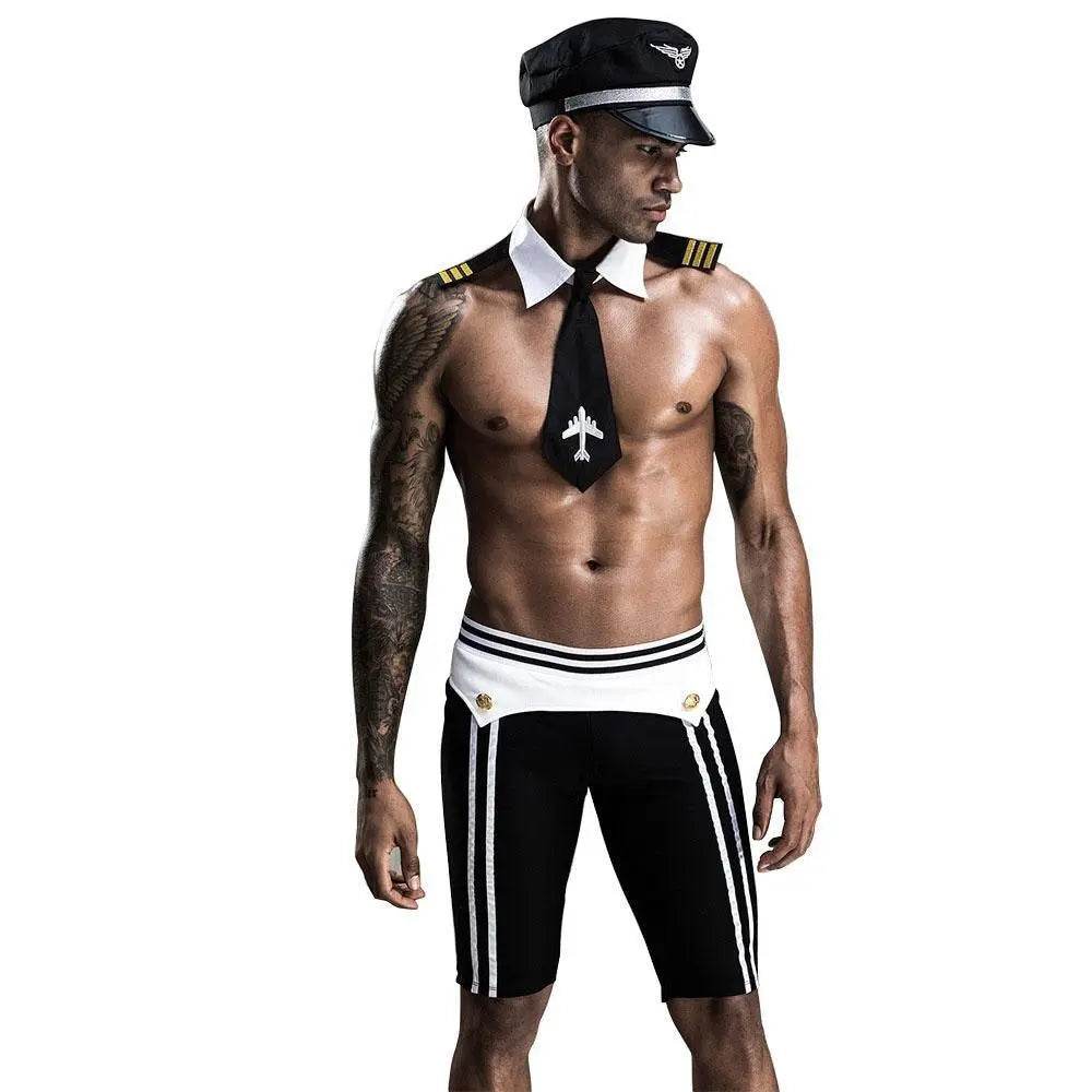 Stag do Police Pilot Party Costume Nightclub Uniform - Azufun