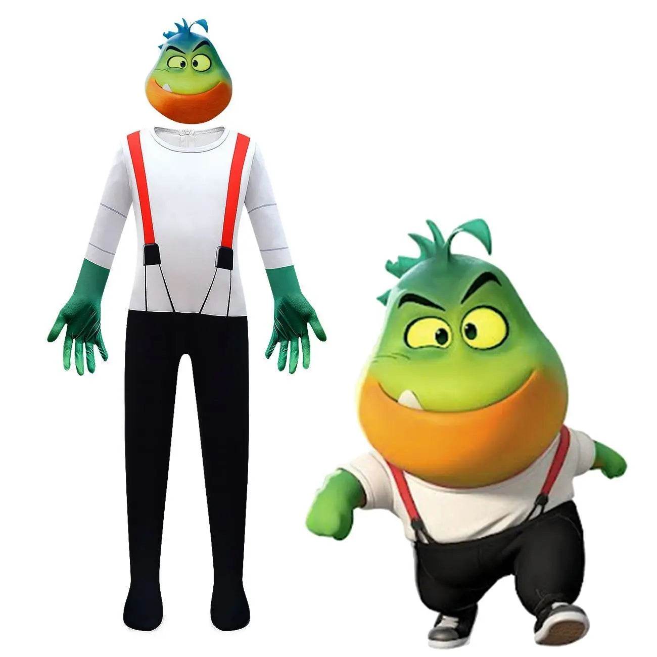 The Bad Guys Cosplay Costumes Jumpsuit Romper Halloween Outfit Dress For Kids - Azufun