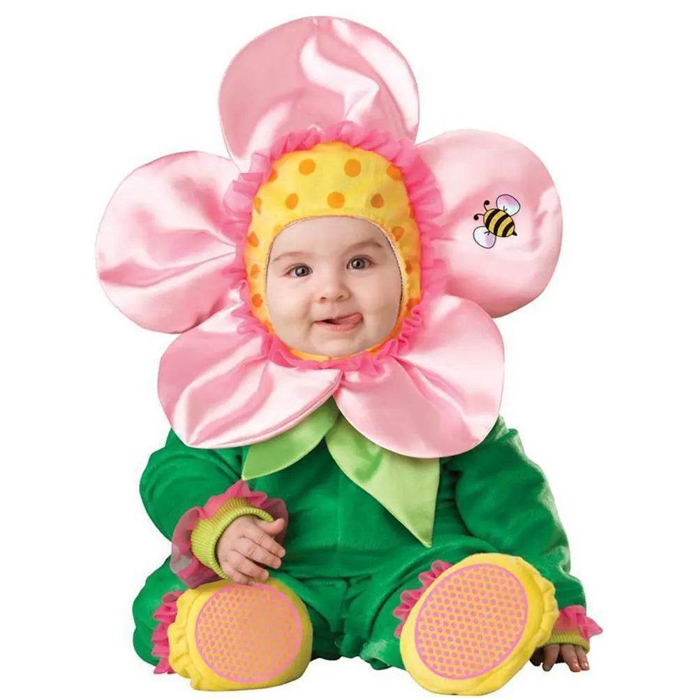 The Flower Angel Costume Infant Baby Romper Toddler Jumpsuit - Azufun