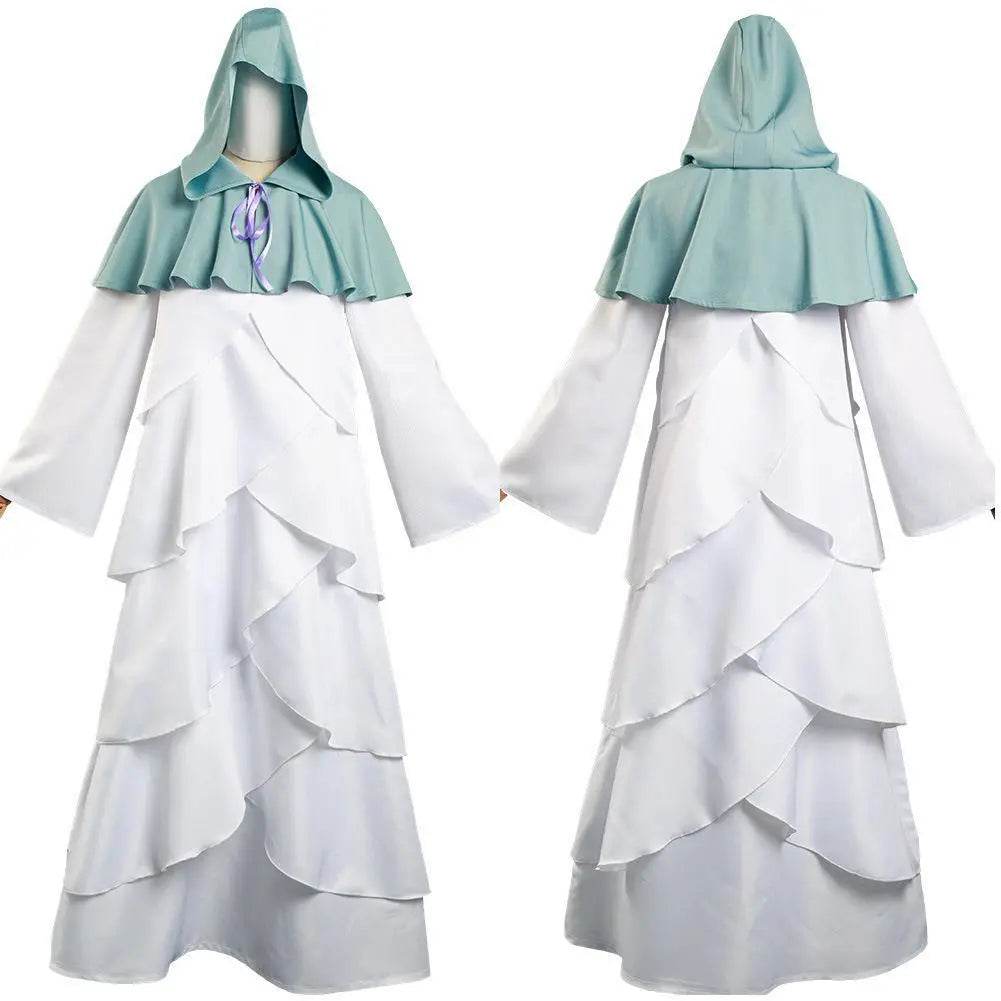 The Promised Neverland Mujika Cosplay Costume Long Robe Cloak Halloween Cape Carnival Outfit for Adults - Azufun