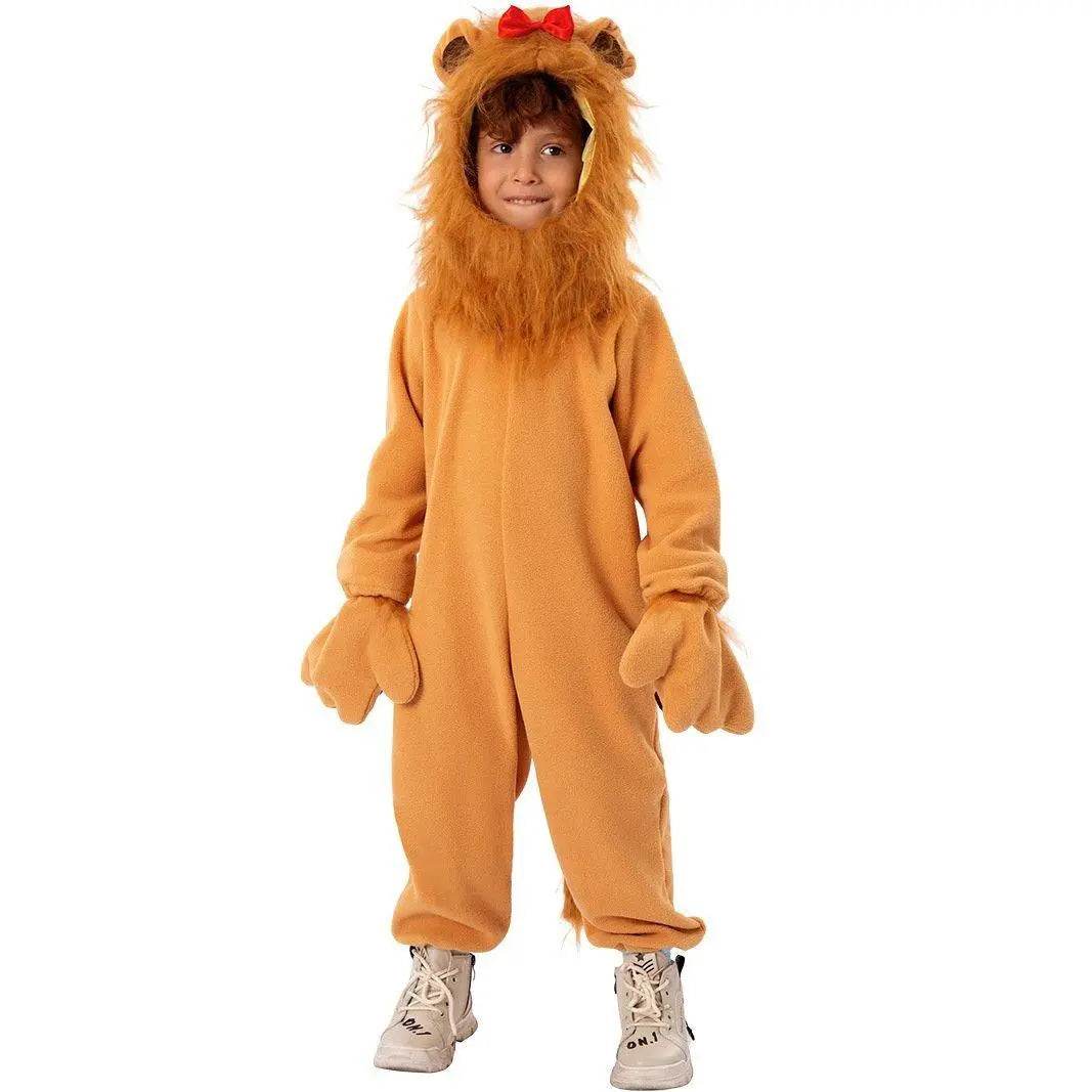 The Wizard of Oz Funny Little lion Child Costume Party kids Cosplay Halloween - Azufun