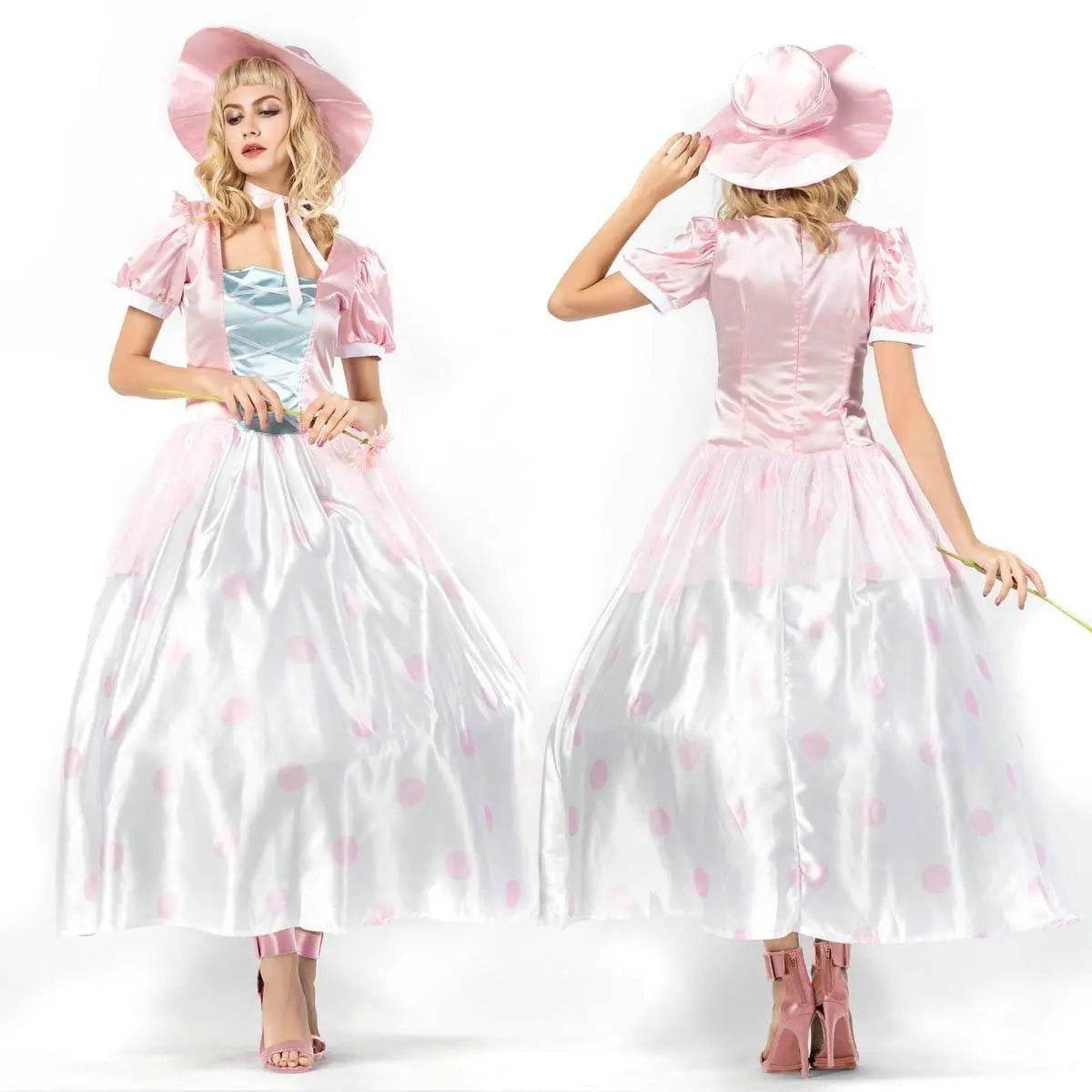 Toy Story 4 Adult Little Bo Peep Costume Cosplay Women Dress Halloween - Azufun