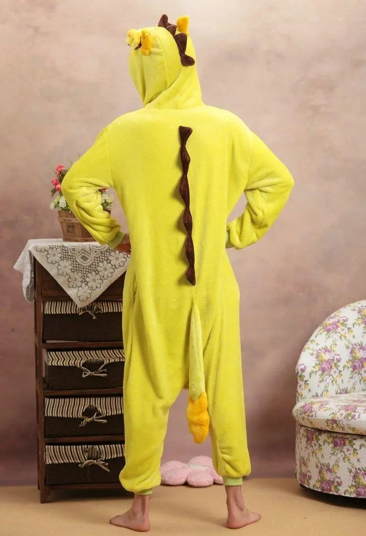 Unisex Adult Chinese Dragon Onesies kigurumi Costume Pajamas - Pajamasbuy