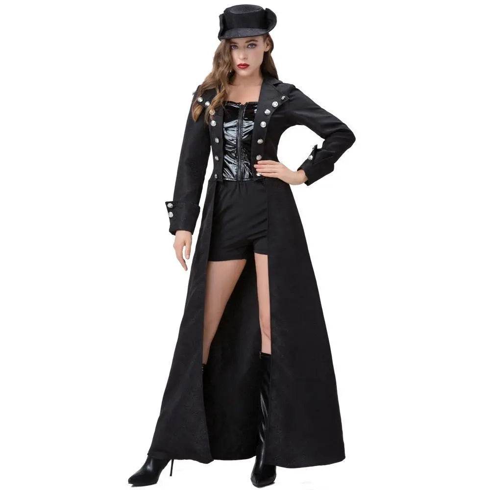 Vintage Medieval Steampunk Costume Halloween Outfits Carnival Cosplay For Adult - Azufun
