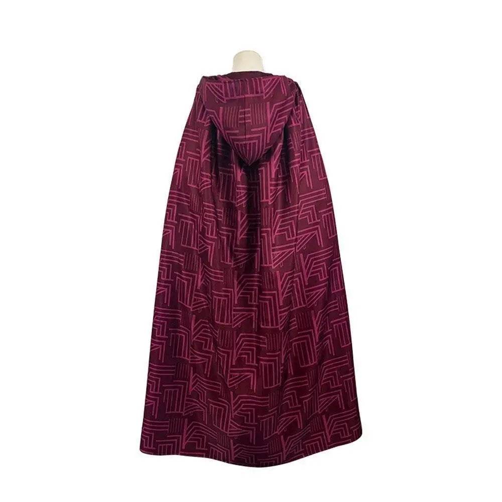 Wanda Maximoff Costume Cosplay Jumpsuit Red Witch Cloak Halloween Outfit for Woman - Azufun