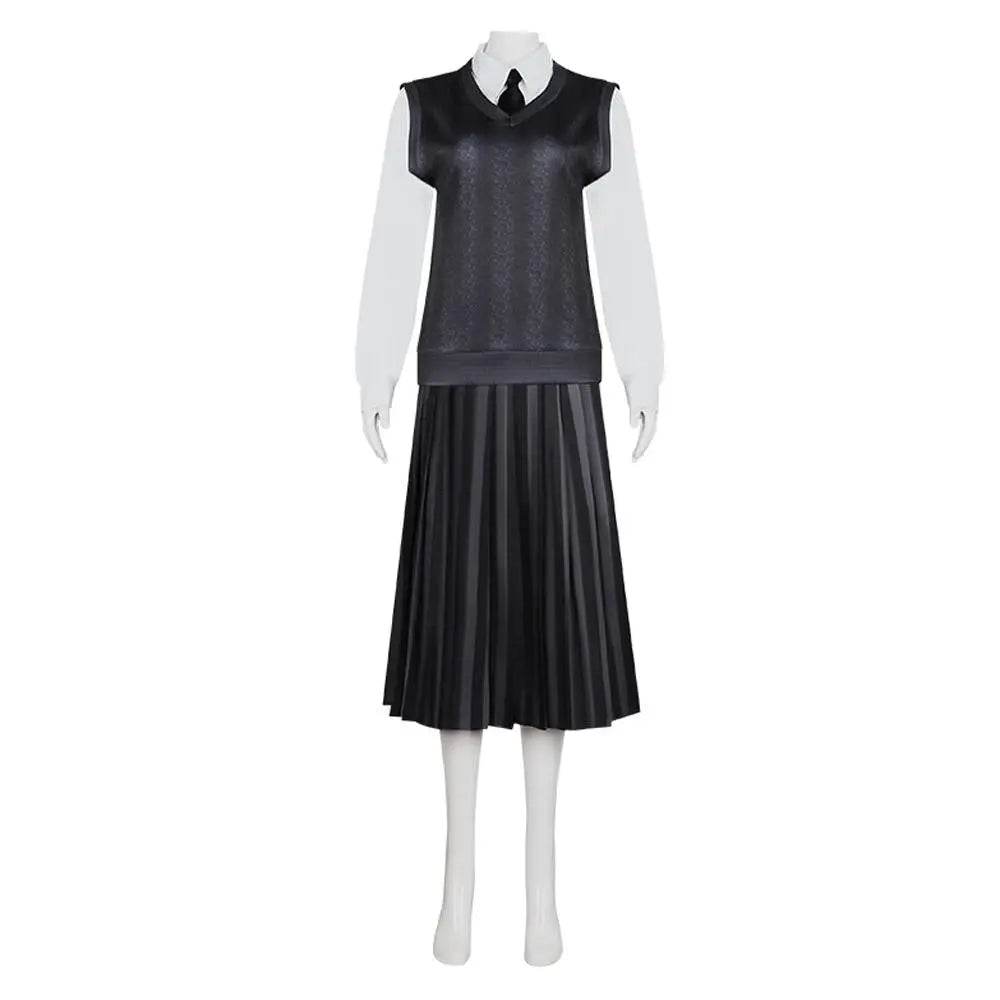 Wednesday Costume The Addams Family Cosplay Costumes Skirt Suit For Women - Azufun