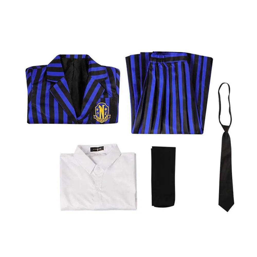 Wednesday Costume The Addams Family Cosplay Costumes Skirt Suit For Women - Azufun