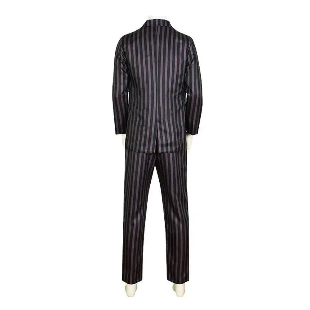 Wednesday's Dad Costume The Addams Family Cosplay Gomez Costume Outfit Sets For Men - Azufun