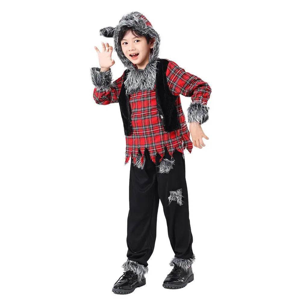 Werewolf Kid costume Halloween Child Cosplay Stage performance - Azufun