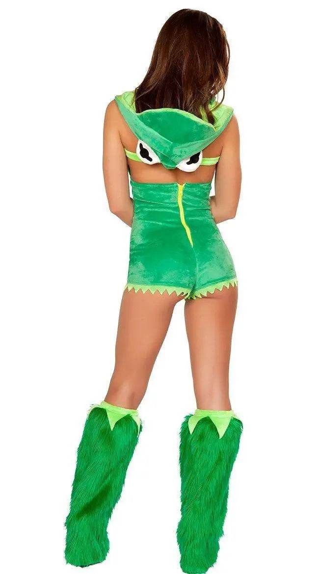 Women Halloween Frog Costume Cosplay Fancy Dress Animal Uniform - Azufun