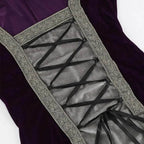 Womens Medieval Renaissance Costume Plus Size Medieval Role Play Dress - Azufun